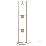 Lampada da terra Flores 1xE27 beige acciaio Luminex