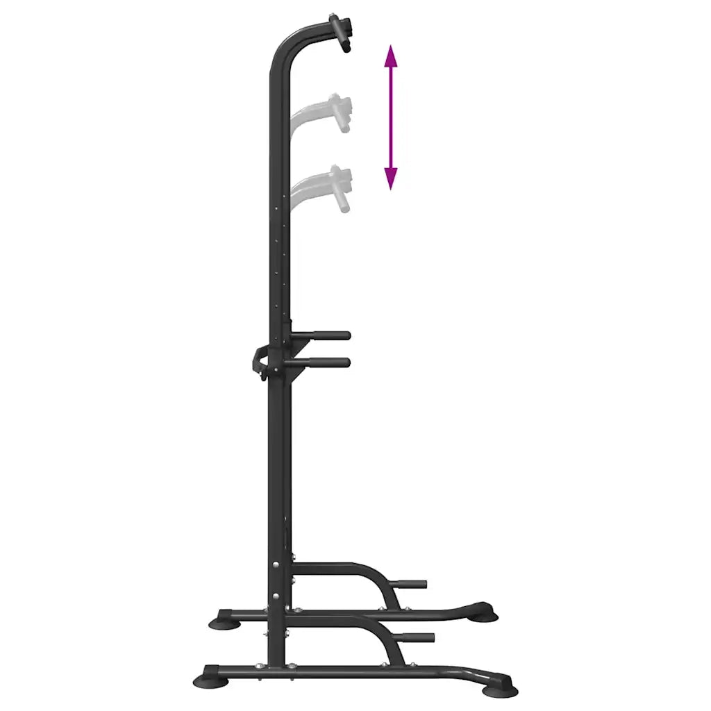 Stazione per dips della torre di potenza Nero 102 x 95 x 210 cm 42017704