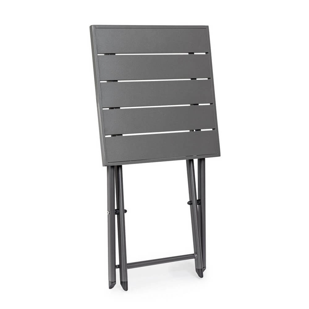 Tavolino pieghevole da esterno in alluminio 44x43 cm - TERRA