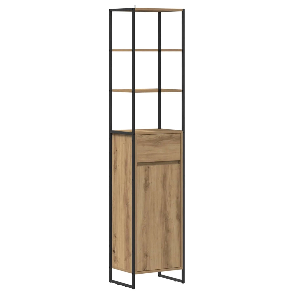 Set di mobili per il bagno Rovere artigianale Legno multistrato 3403057
