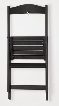 Sedia Scala Pieghevole 51x41xh75 cm in Legno Faggio Massello Grigio Scuro