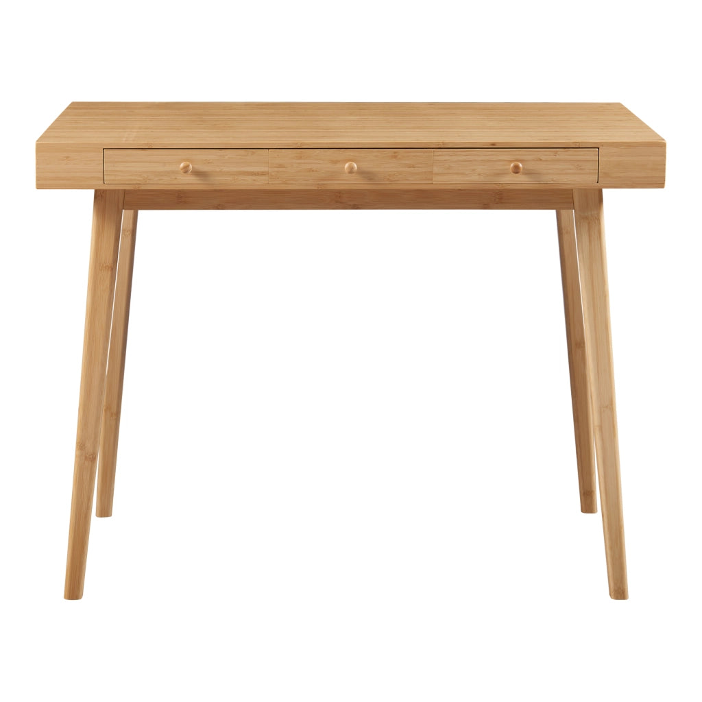 Scrivania Hässleholm in Bambù 100 x 50 cm color Naturale [en.casa]