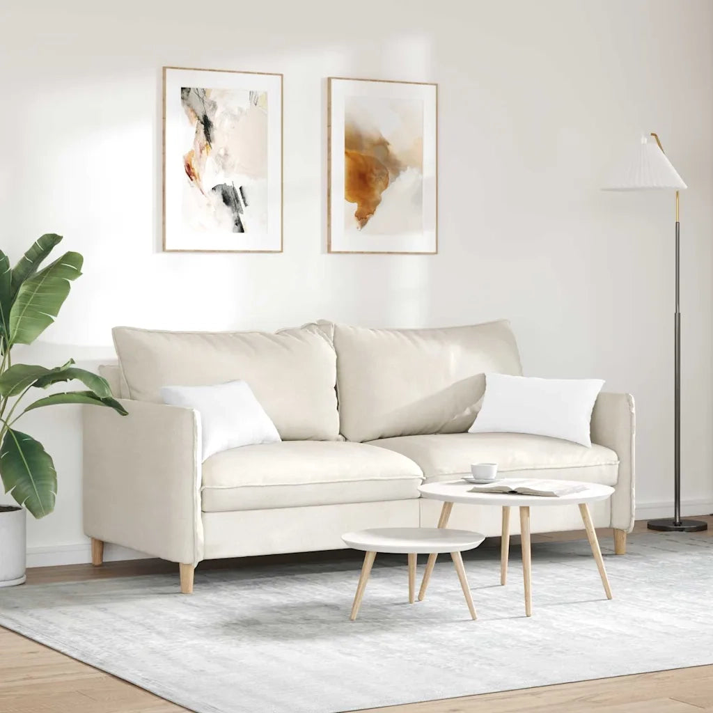 Cuscini da Divano 2 pcs Bianco 50 x 30 cm Tessuto
