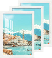 Set di cornici fotografiche leggere e resistenti 30x40 cm - Pacco da 3 - Idonee per parete o tavolo - Progetto moderno - Cornice