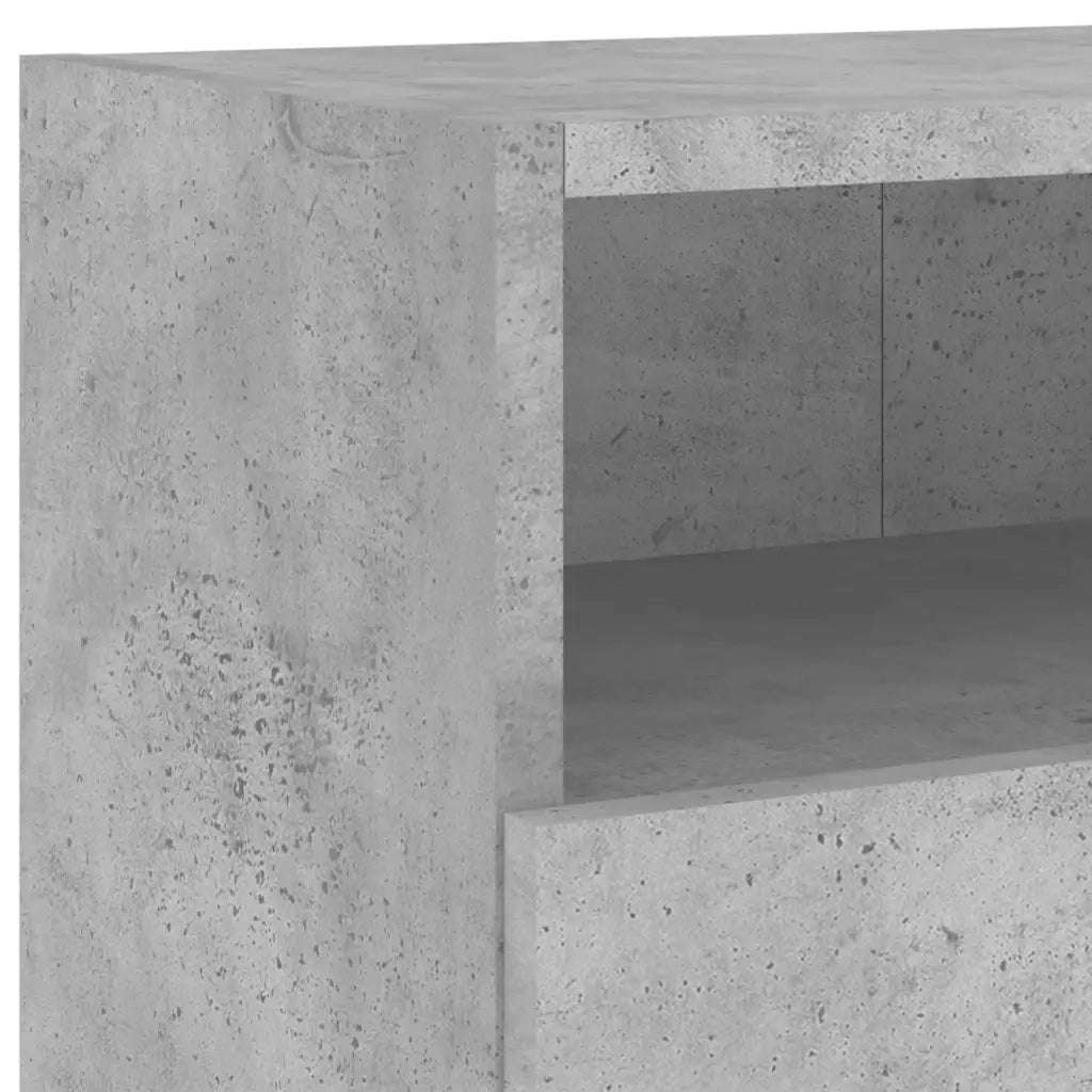 Mobile TV a Parete Grigio Cemento 100x30x30cm Legno Multistrato 836888