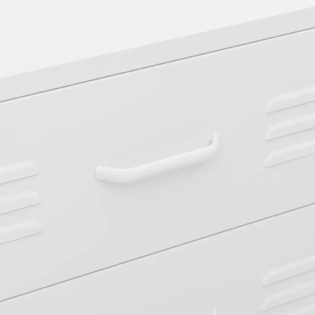 Cassettiera Bianca 80x35x101,5 cm in Acciaio CFW9647139