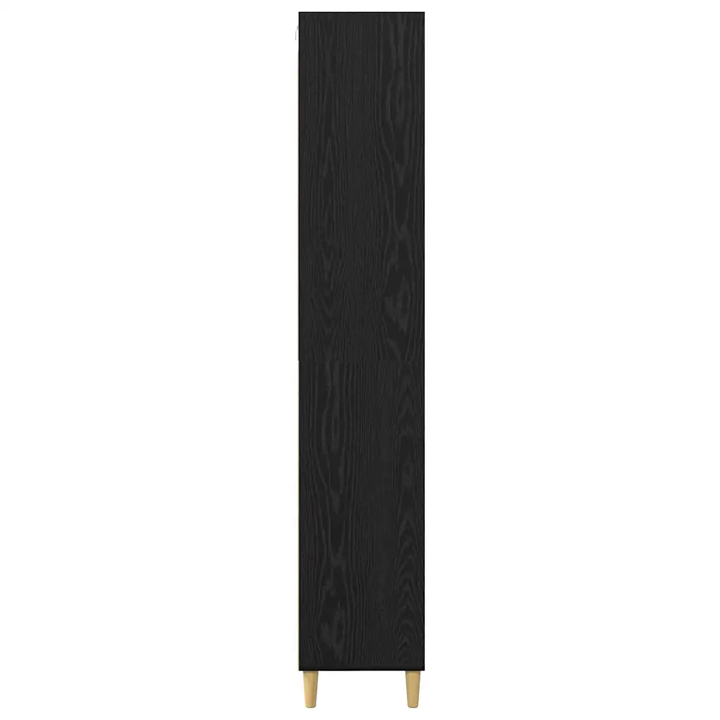 Credenza Rovere Nero 69,5 x 32,5 x 180 cm Legno multistrato