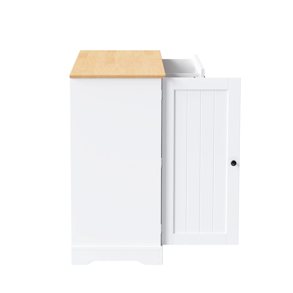 Credenza con 3 ante e 1 cassetto - per ingresso e soggiorno - in MDF - bianco naturale
