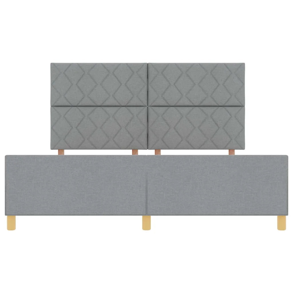 Struttura del letto Grigio chiaro 180 x 200 cm Tessuto 3344823