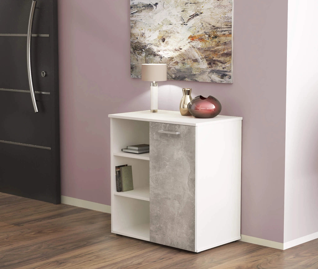 Mobile Ingresso Moderno Salvaspazio in Legno Composito cm 68x35x87 - LOUIS