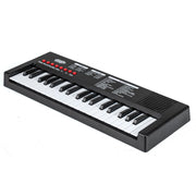 Tastiera pianoforte per bambini elettrica portatile a 37 tasti, Tastiera strumento musicale elettronico educativo Nero-Tastiere elettriche