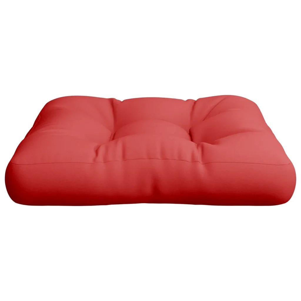 Cuscino per Pallet Rosso 58x58x10 cm in Tessuto