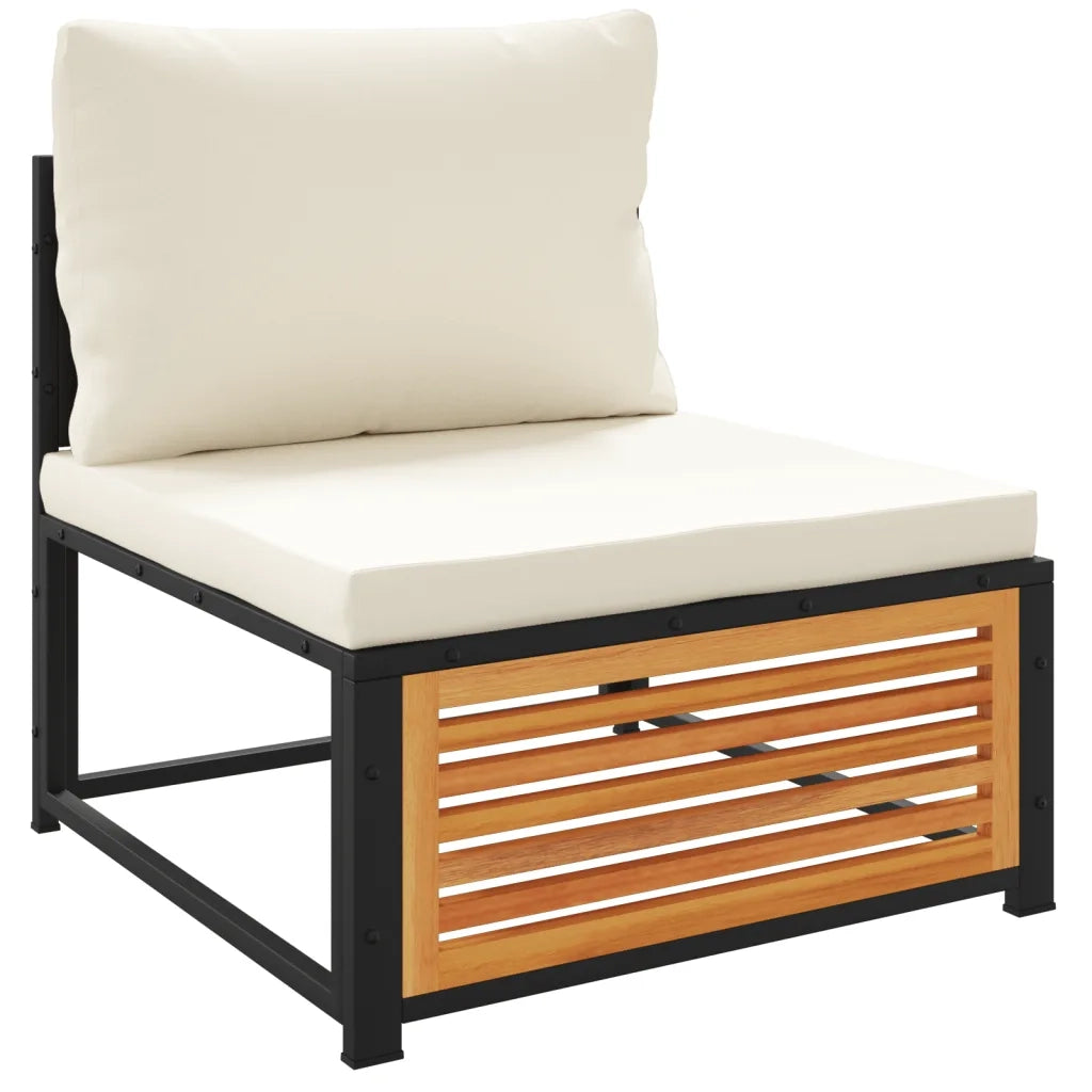 Set Divani da Giardino 4pz con Cuscini Legno Massello di Acacia 3214906