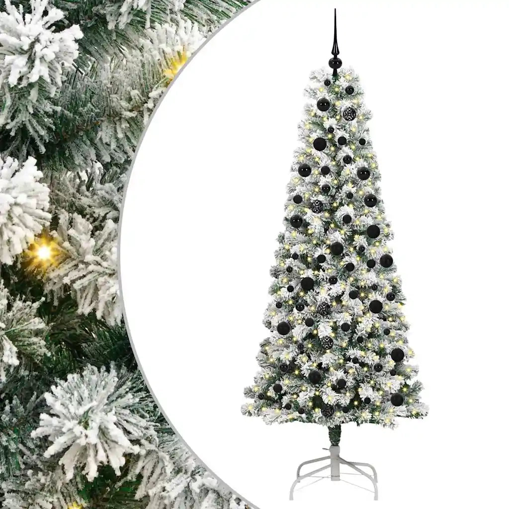 Albero di Natale | Decorazioni natalizie Artificiale con Rami Pieghevoli 210 cm
