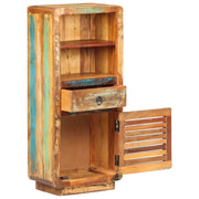 Credenza Alta 45x32x110 cm in Legno Massello di Recupero 320465