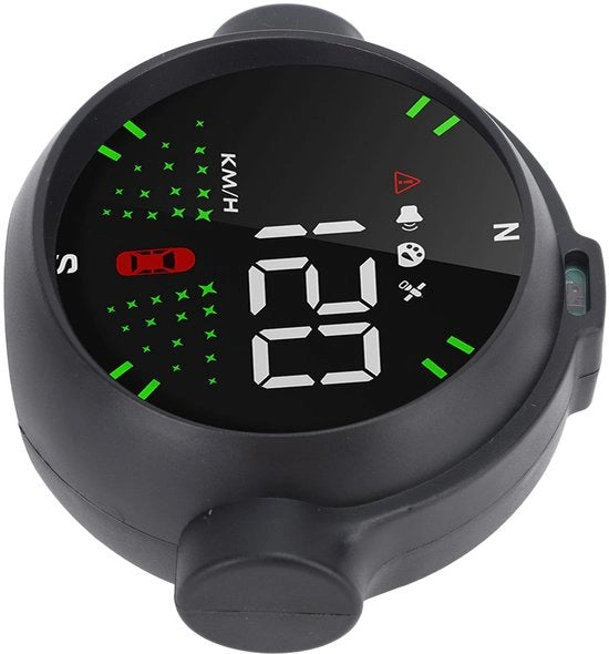 Sistema di misura della velocità GPS - Display HUD digitale - Compatibile con tutti i veicoli - Schermo HD LED - Multifunzionale - Visualizzazione di tempo e altitudine