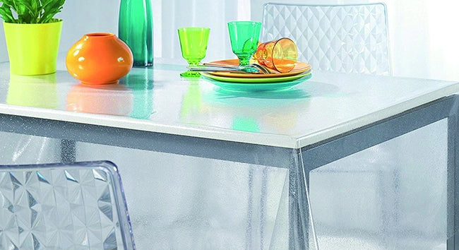 TOVAGLIATO IN PVC CRYSTAL TRASPARENTE 0,20  Rotolo cm.140 (H) x 50 mt (L)