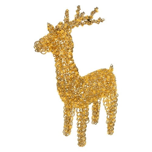 Decorazione luminosa natale amicasa 9493972 renna gold