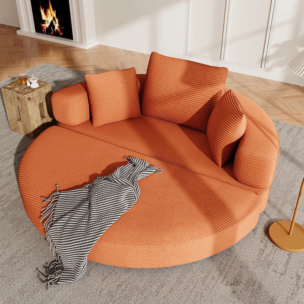 Canap¨¦ letto multifunzionale - Xylo - 173x176 cm - Velours c?tel¨¦ - Modulare