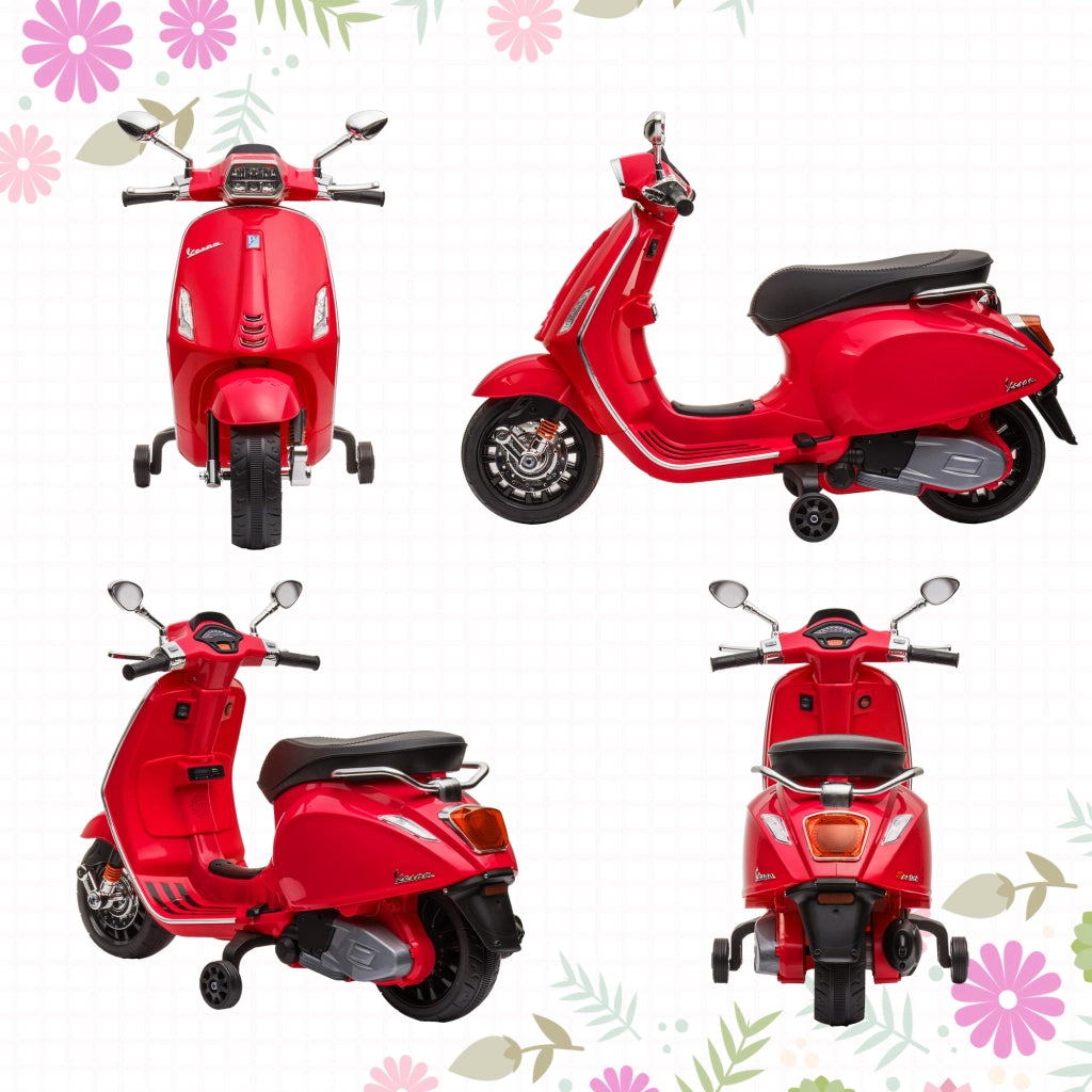 Moto Elettrica per Bambini ¨C Zephmum ¨C Rosso, 3 km/h, 35 kg