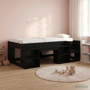 Telaio del letto con storage Rovere Nero 90 x 190 cm 3422628