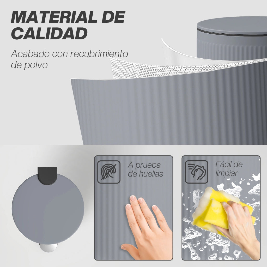 Cestino per Rifiuti 30 Litri con Pedale ¨C zephmum ¨C Grigio