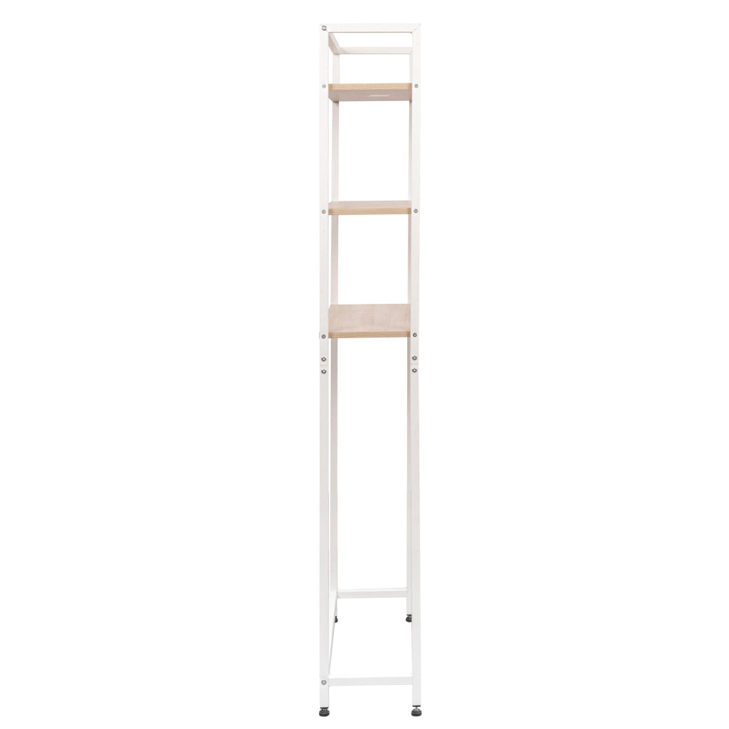 Marvin Mobile Lavatrice Salvaspazio Scaffali per Bagno in Metallo e Legno Robusto Ripiani Sopra Asciugatrice Lavanderia
