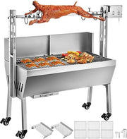 Griglia Rotisserie - Barbecue Esterno - Barbecue Elettrico - BBQ a Spiedo - Grill per Pollo