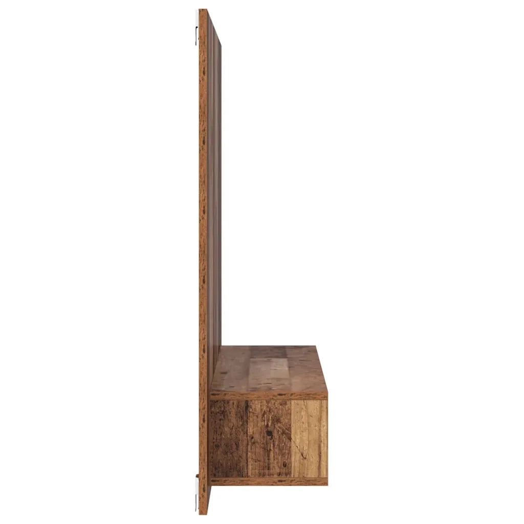 vidaXL Mobile TV da Parete Legno vecchio 120 x 23.5 x 90 cm