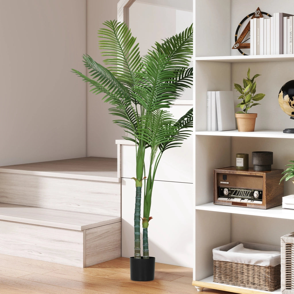 Palma Areca artificiale ¨C zephmum ¨C verde, vaso in plastica, 180 cm