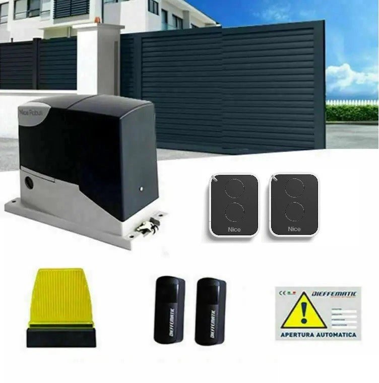 NICE ROAD 400 RD400KCE KIT AUTOMAZIONE CANCELLO SCORREVOLE 400KG 24V AUTOMATICO