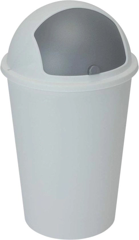Cestino per rifiuti 50 litri - Contenitore per rifiuti 50 litri - Bianco o grigio - 50L