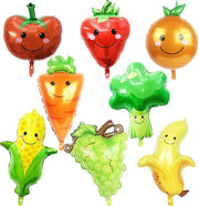 Decorazioni per Festa di Compleanno - 8 pezzi di Ballooni Giganti Fruiti e Verdure Reutilizzabili