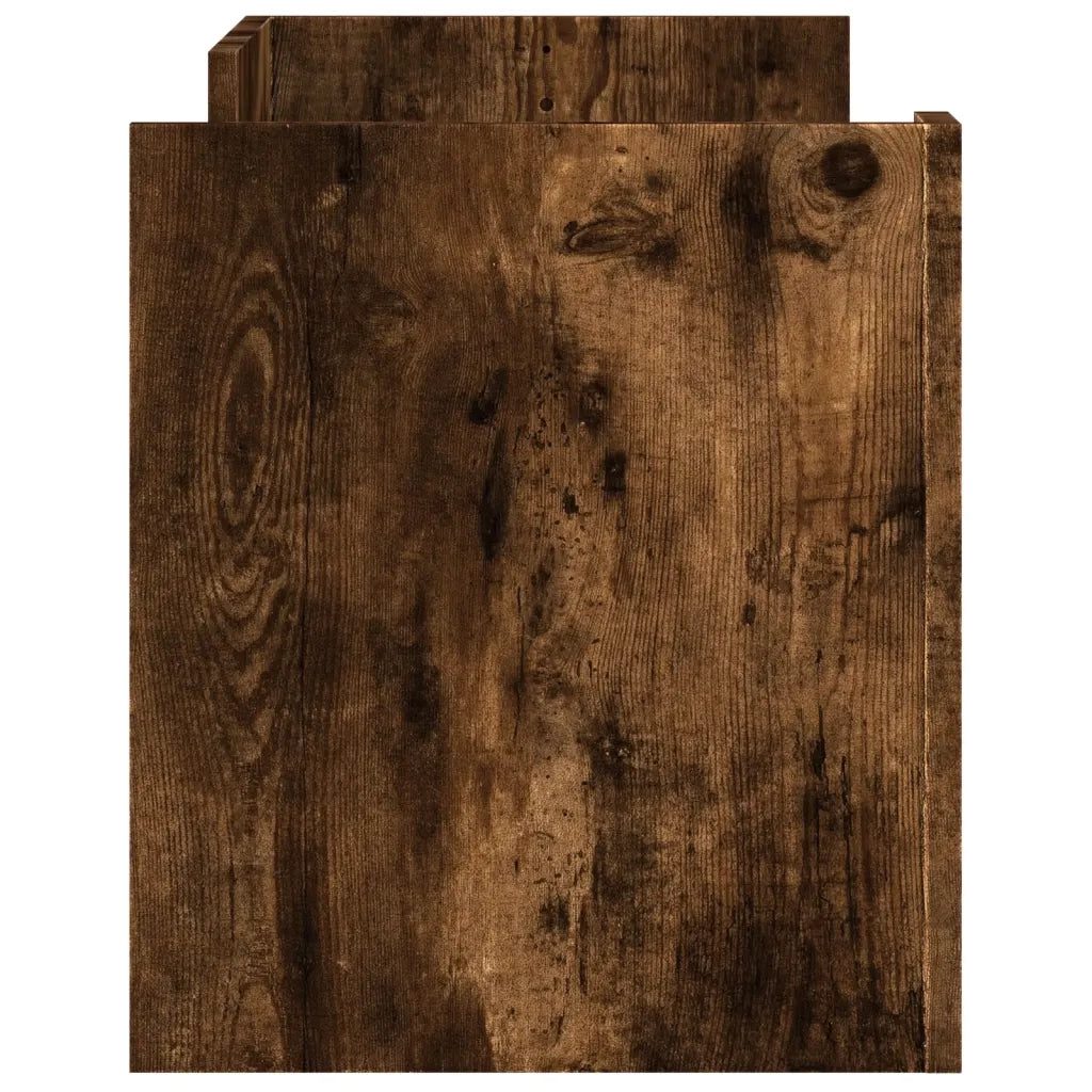 Mobile TV Rovere Fumo 100x35x40 cm in Legno Multistrato