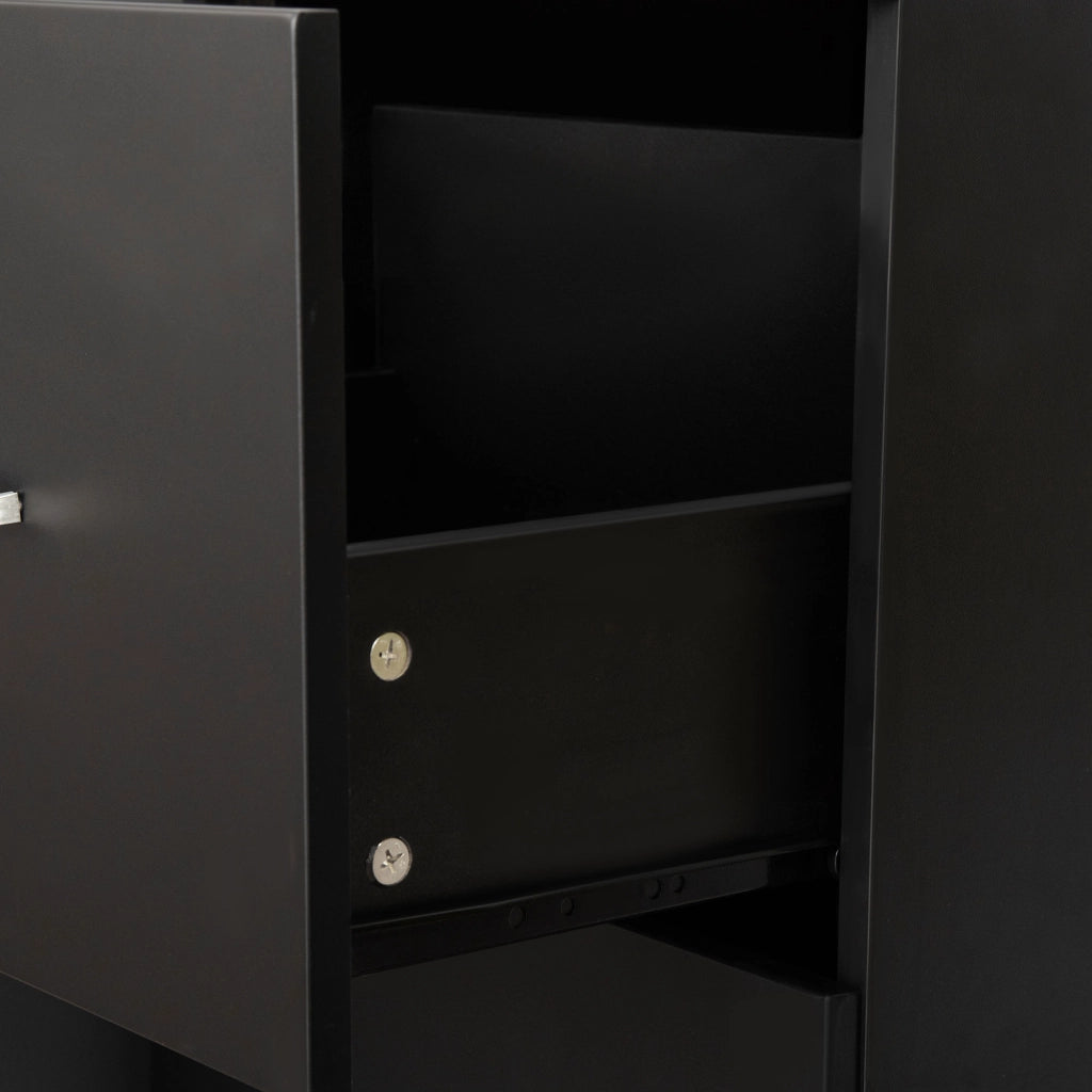 Scrivania con Cassetti ¨C zephmum ¨C Nero 43x45x72 cm