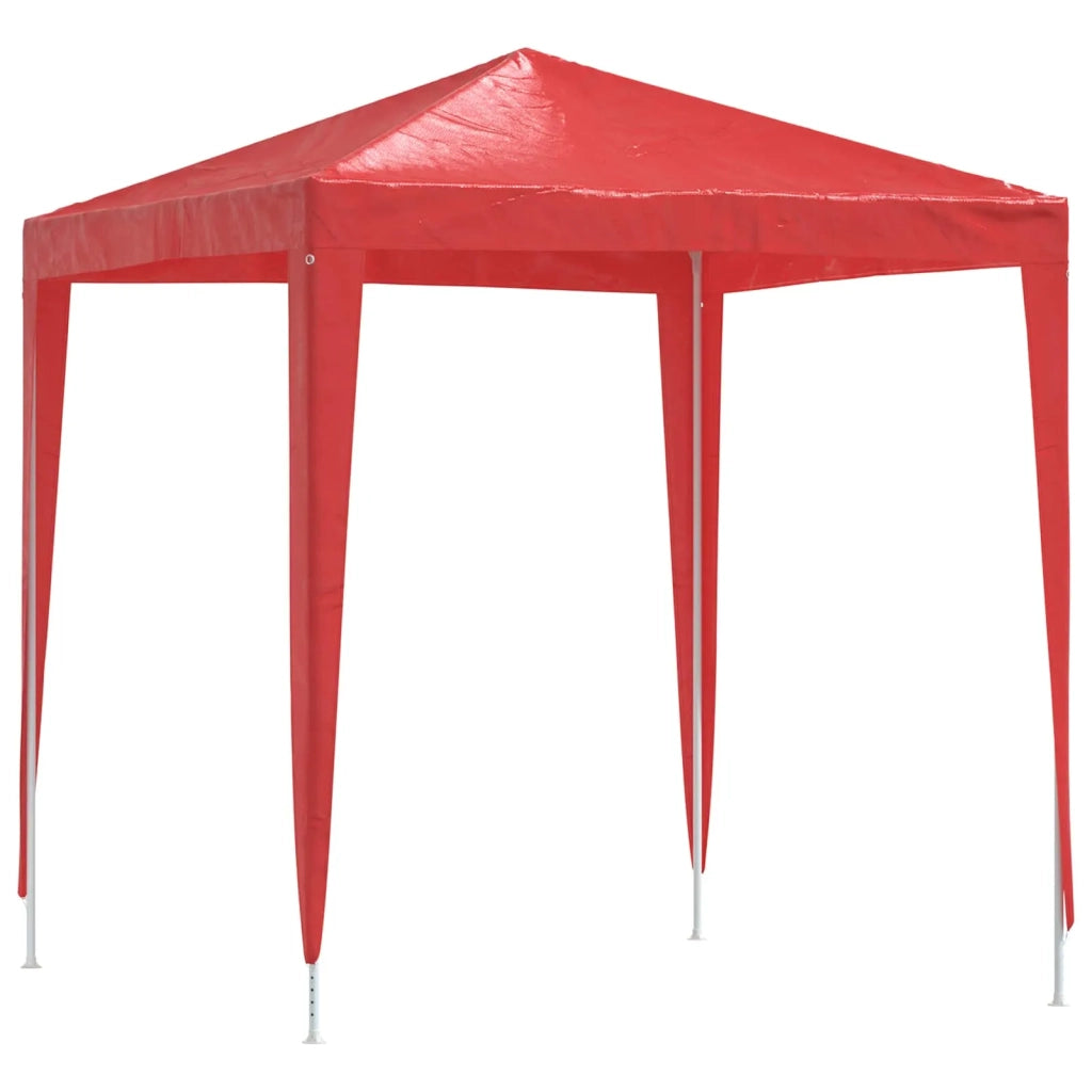 Tenda Party 200 x 200 x 240 cm Rosso PE e Acciaio 42032984