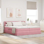 Letto con Contenitore con materasso Rosa 100 x 200 cm 3371008