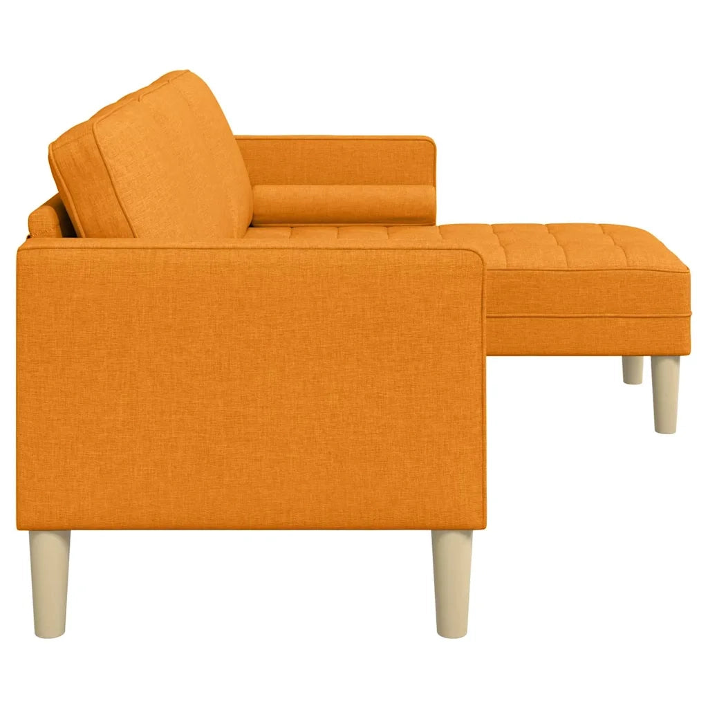 Set di Divano | Divano da soggiorno | Sofa con cuscino Giallo Scuro Poliestere