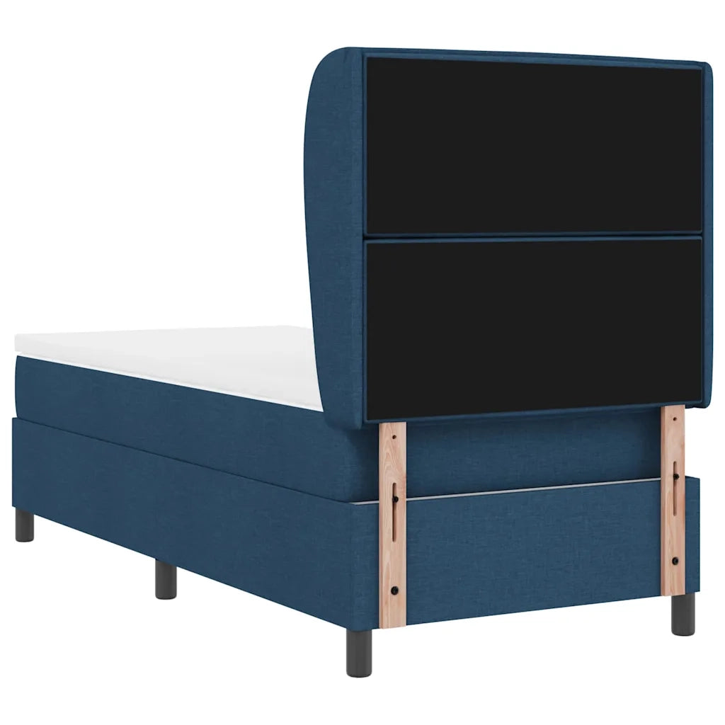Letto a molle con materasso Blu 100 x 200 cm Tessuto 3340493