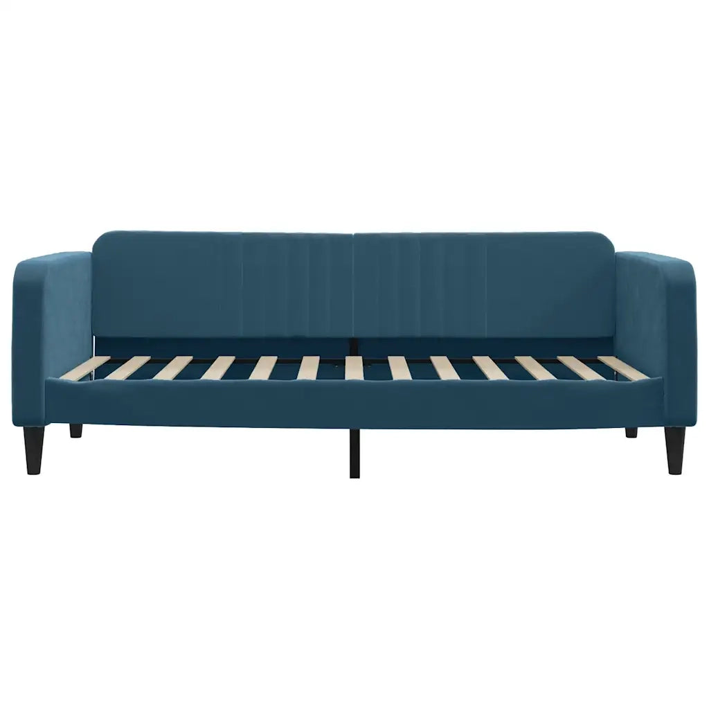Divano Letto con Letto Estraibile-Sofa Letto-Daybed Blu 90x200 cm in Velluto 442694
