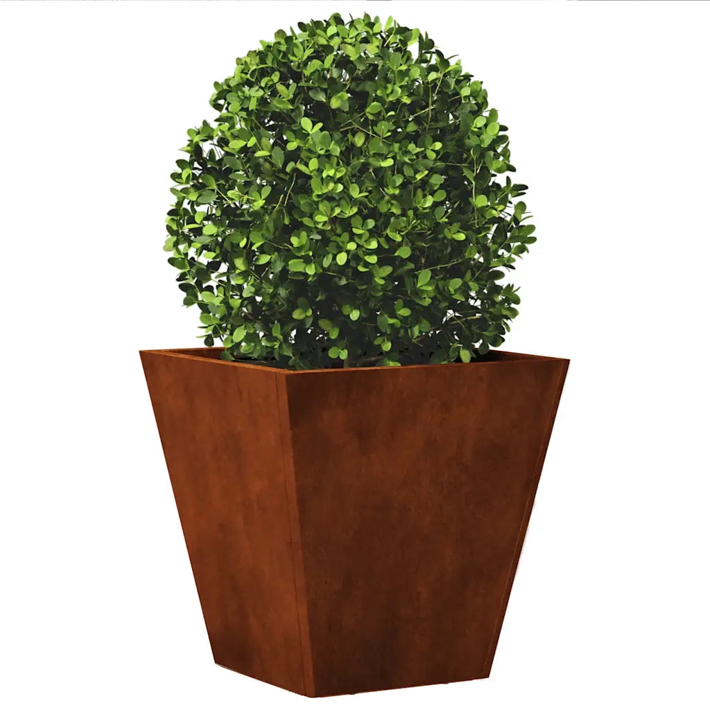 Fioriera da Giardino 30x30x30 cm in Acciaio Corten 851050