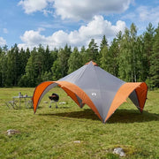 Tenda Party con tetto Grigio e arancione 500 x 500 x 350 cm 42028609