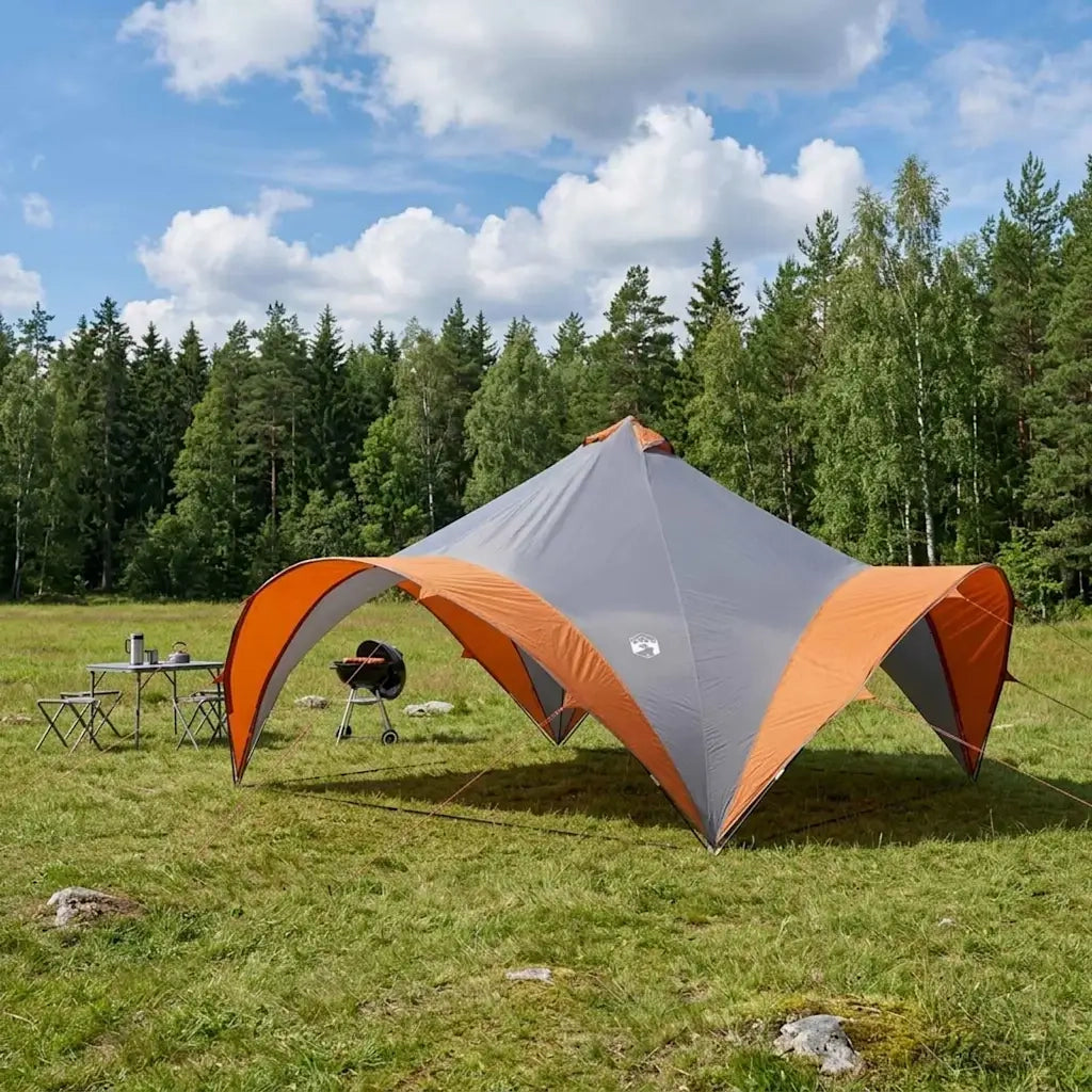 Tenda Party con tetto Grigio e arancione 500 x 500 x 350 cm 42028609