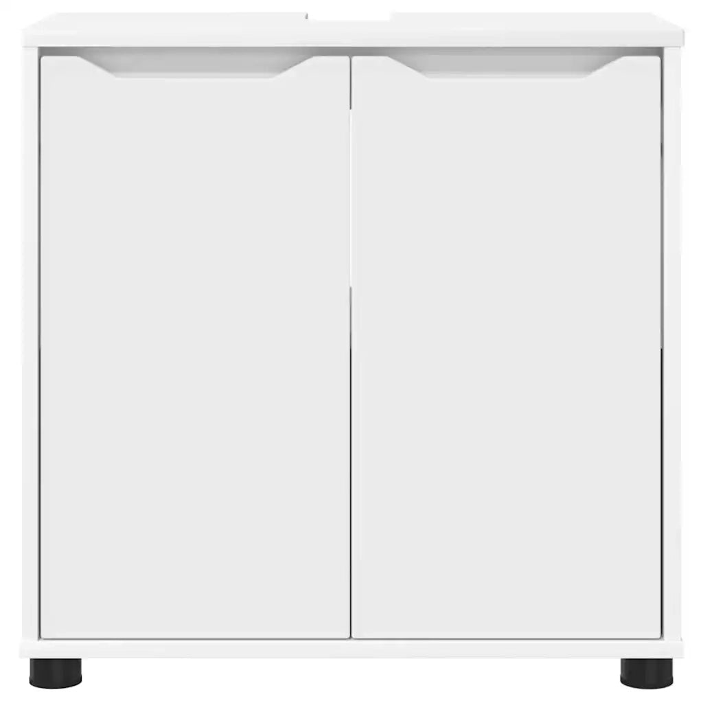 Mobile per lavabo da bagno con porta Bianco 60 x 30 x 60 cm