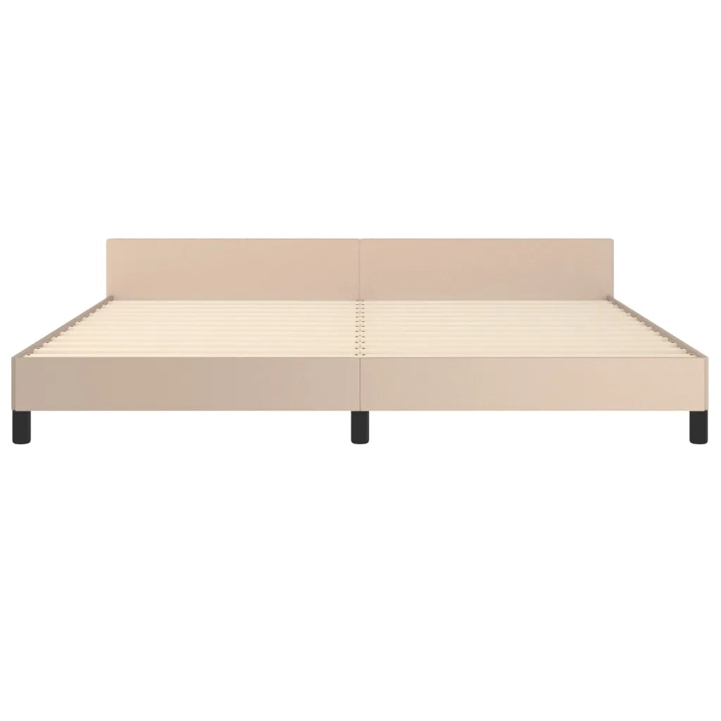 Giroletto con Testiera Cappuccino 200x200 cm in Similpelle 3125474