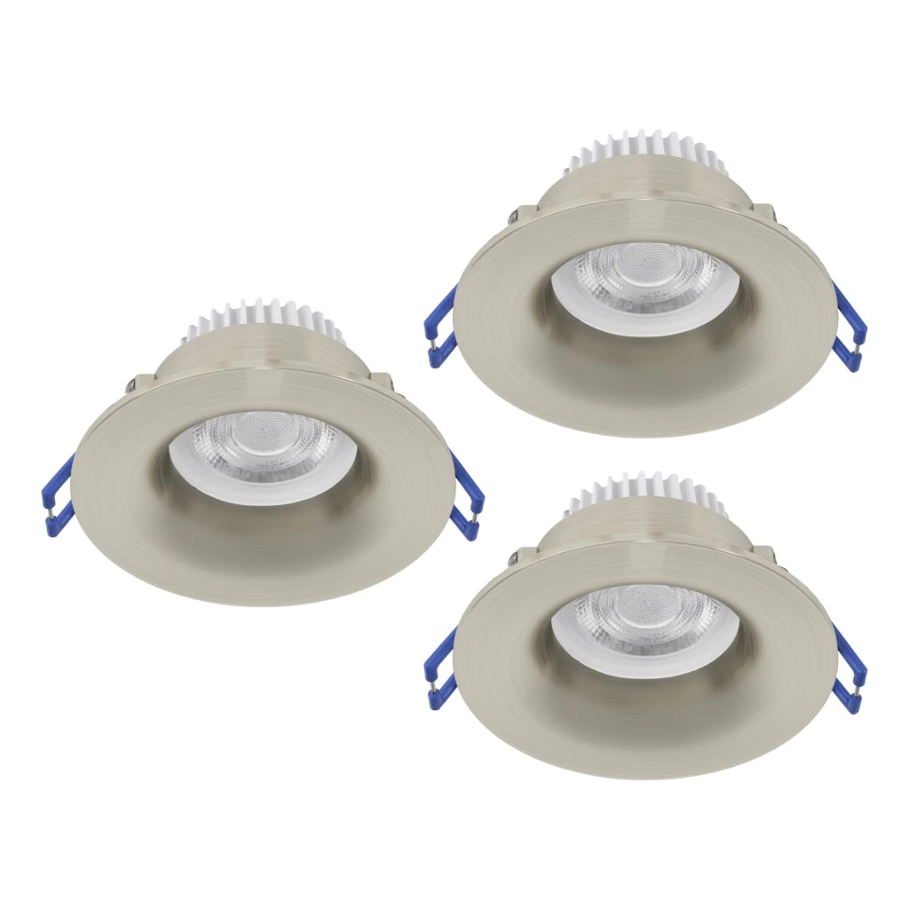 Faretto Incasso Moderno Salabate Alluminio Grigio 3 Luci Led 5W 3X540Lm Ip65