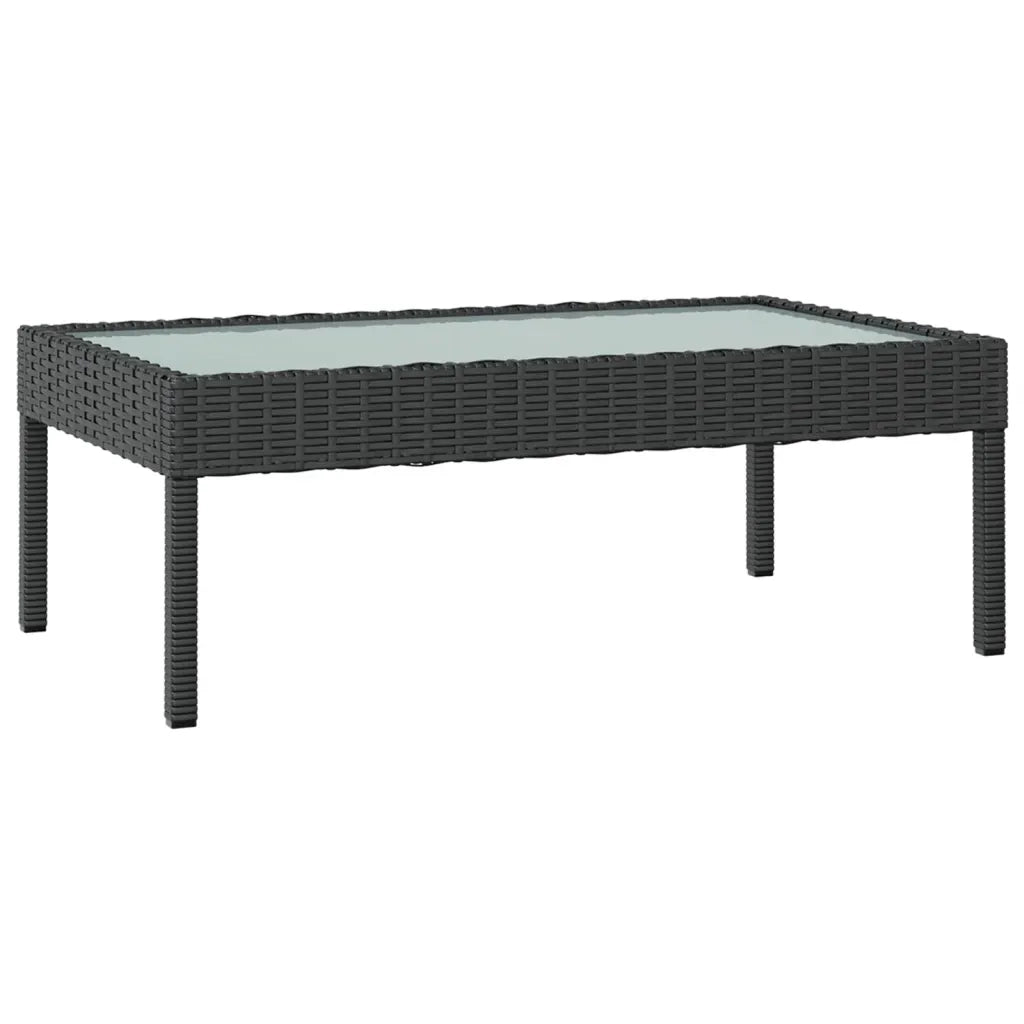 Set Divani da Giardino 16 pz con Cuscini in Polyrattan Nero 3095964