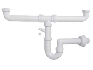 SIFONE MOPLEN A U 2 VIE CON SCARICO  11/2 per lavello