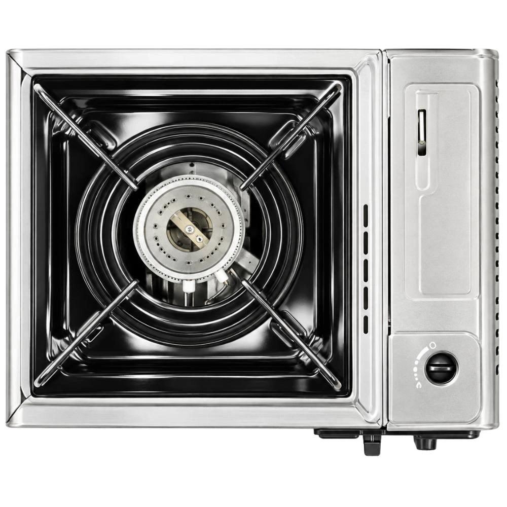 Kemper 104987e fornello da tavolo smart cartuccia butano attacco baionetta accensione piezo con valigetta 160 g/h 2,2 kw
