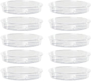 Piatti trasparenti - funzionali e di stile - confezione da 5 o 10 - plastica - diametro 12 o 14 cm